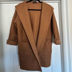 ANDYUS Camel Open Front Coat